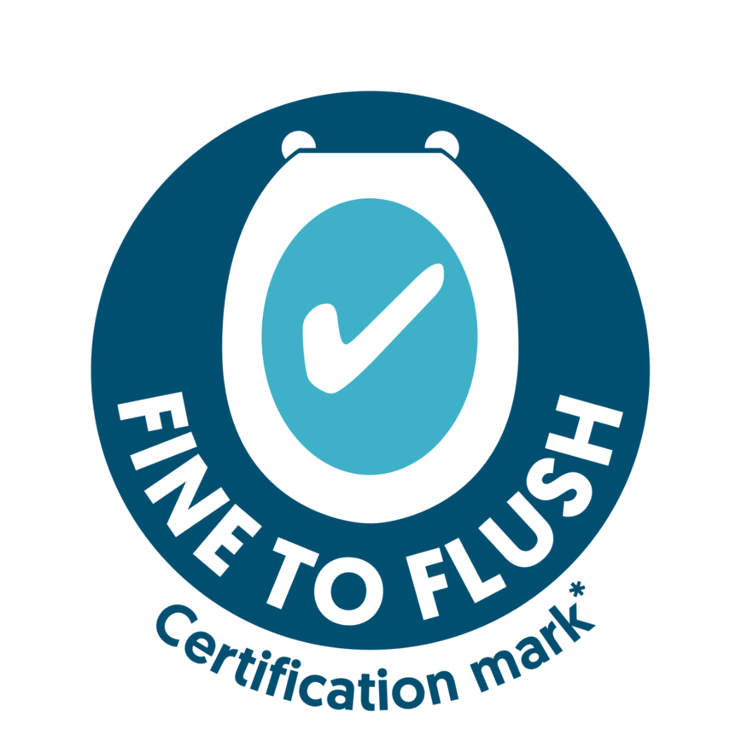 fine to flush logo
