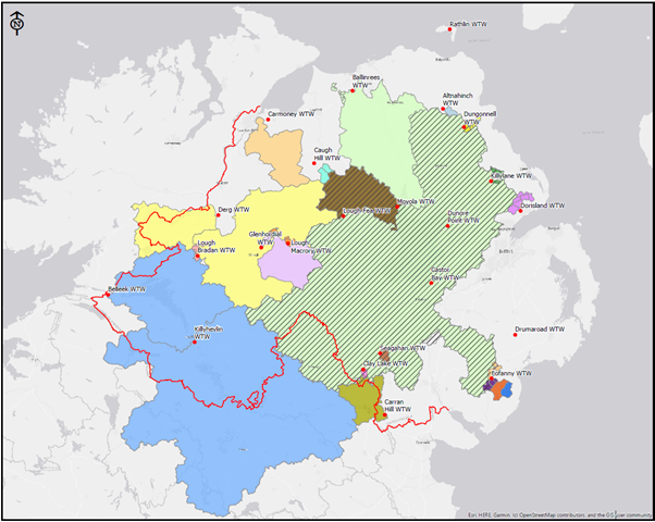 Public drinking water catchments in Northern Ireland