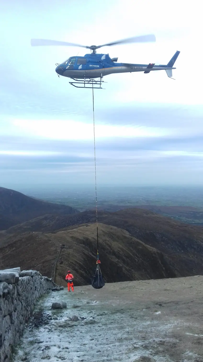 Loadsbeingdroppedon Slieve Commedagh