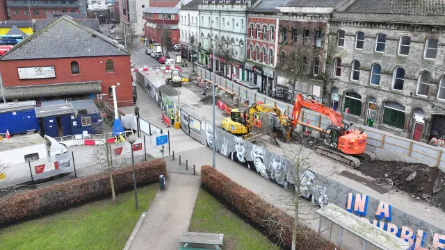 Foyle Street aerial view