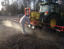 Testing Nozzle Output On Boom Sprayer