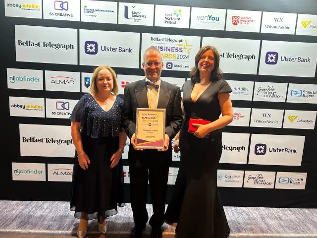 Niwaterhighlycommendedatbelfasttelegraphbusinessawardsimg 1236