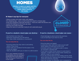 Businesses Winter Advice Flyer 2023