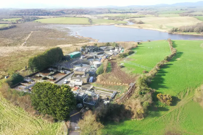 Aerial Photo Of Downpatrick Wwtw