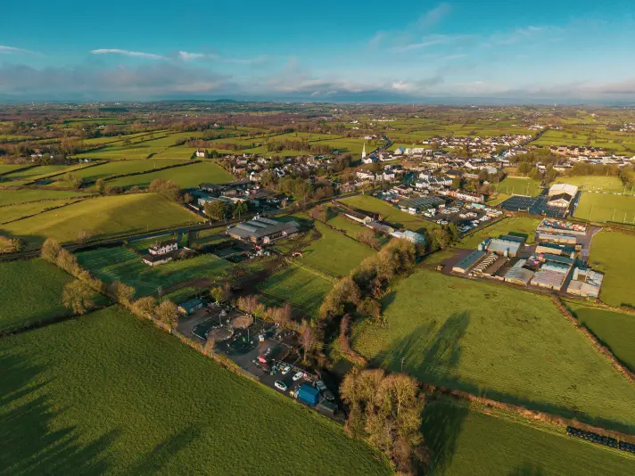 Bellaghy Aerial From Wwtw Towards GAA Pitch 2