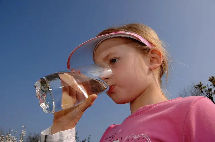 Girl Drinking Thumb