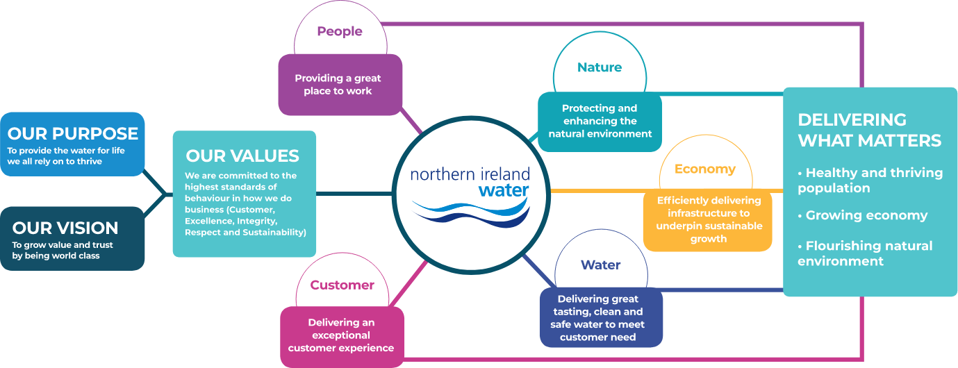 Northern Ireland Water draft strategy chart diagram.
