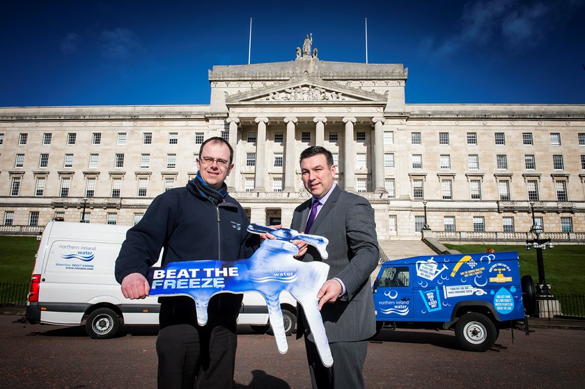 Fermanagh and South Tyrone UUP MLA Alastair Patterson alongside Graeme Smyth of NI Water | NI Water News