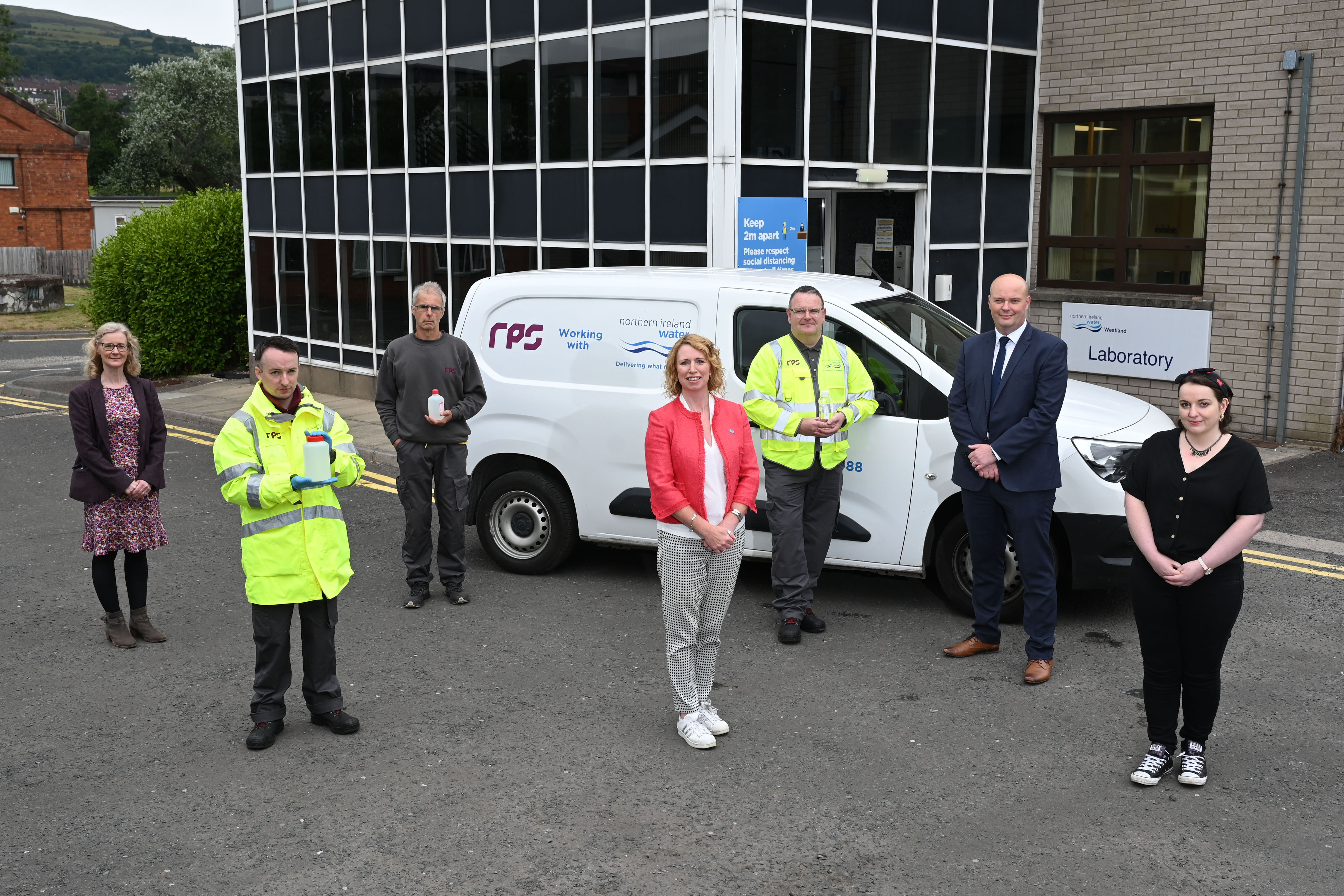 Photo of colleagues outside RPS building