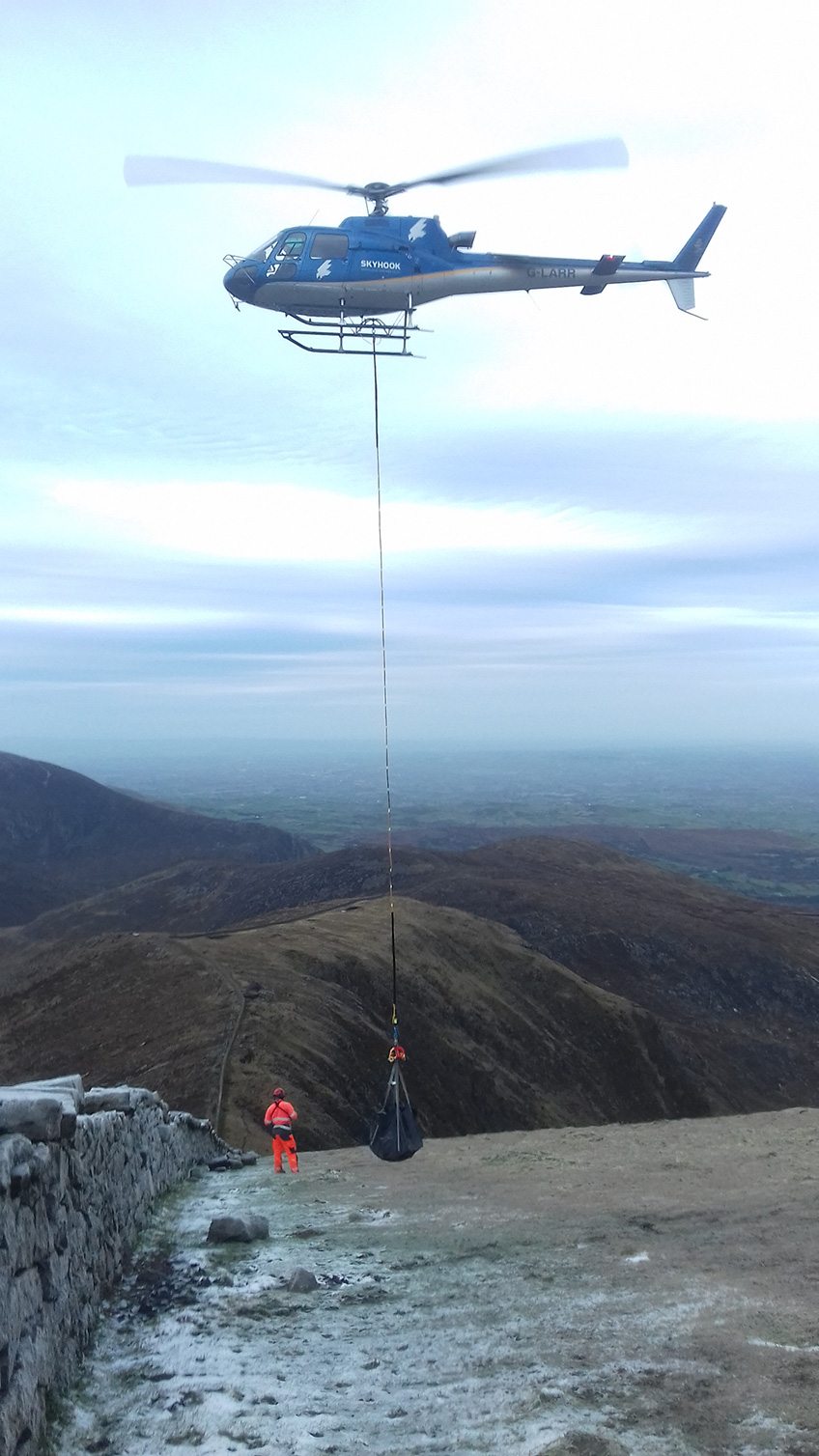 Loads of stone being dropped on Slieve Commedagh | NI Water News