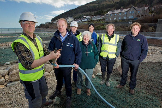 Kieran Grant, Fergus Bannon, Jo Whatmough, Martin Carey  pictured with local landscape experts from Ellison Landscape Solutions (Crossgar), McIlwaine Landscape Architects (Killinchy) and Ecoseeds (Strangford)  | NI Water News