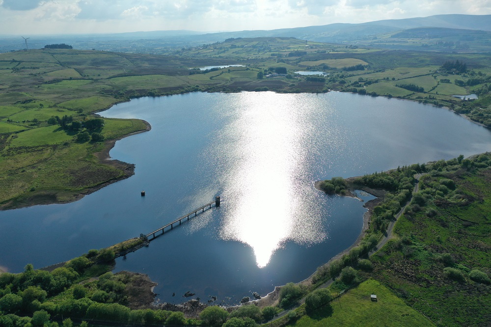 Aerial photo of Lough Finn, County Donegal