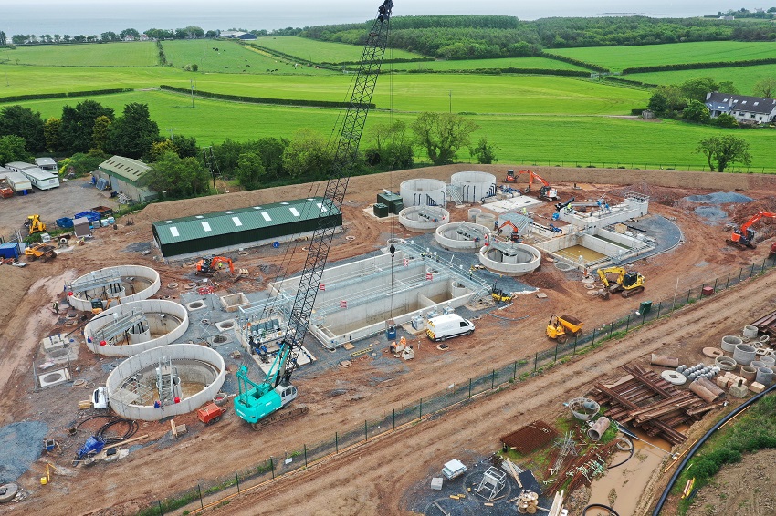 Progress on Ards North WwTW June 22 | NI Water News