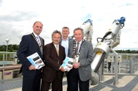 Cllr Roy Thompson Deputy Mayor of Antrim, Trevor Haslett Interim Chief Executive NI Water, Stephen Neeson NI Water and Cllr George Shiels Vice Chairman Magherafelt District Council | NI Water News