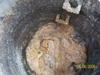 Photograph of blocked sewer | NI Water News