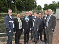 (L-R) Neil Brady (NIW), Cllr Michael McIvor, Cllr John McNamee, Ian Cowden, Cllr Pearse McAleer, Michael Oâ€™Neill (NI Water), Cllr Samuel Glasgow, and Billy Armstrong MLA | NI Water News