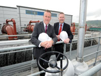 Regional Development Minister, Conor Murphy with Laurence MacKenzie, NI Water Chief Executive  | NI Water News
