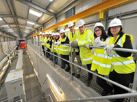 Romanian officials view the inside of the plant at Dunore Point | NI Water News