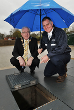 NI Water's new £1.25m wastewater treatment works in Lower Ballinderry is welcomed by Mayor of Lisburn, Councillor Allan Ewart and Project Manager, David Knight | NI Water News