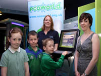 Sean Watters, Dean Sheridan and Jade Melody of St Ronans PS, Newry with Jane Jackson Education Manager of NI Water and Kathy Graham, Head of Water at CCNI | NI Water News